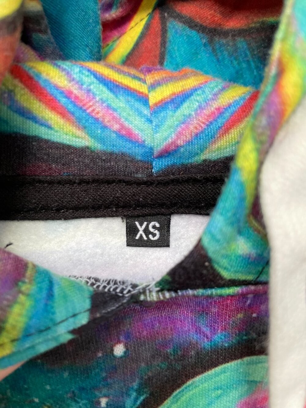 Electro Threads Meditating Rafiki All-Over Print Hoodie XS - Picture 5 of 5
